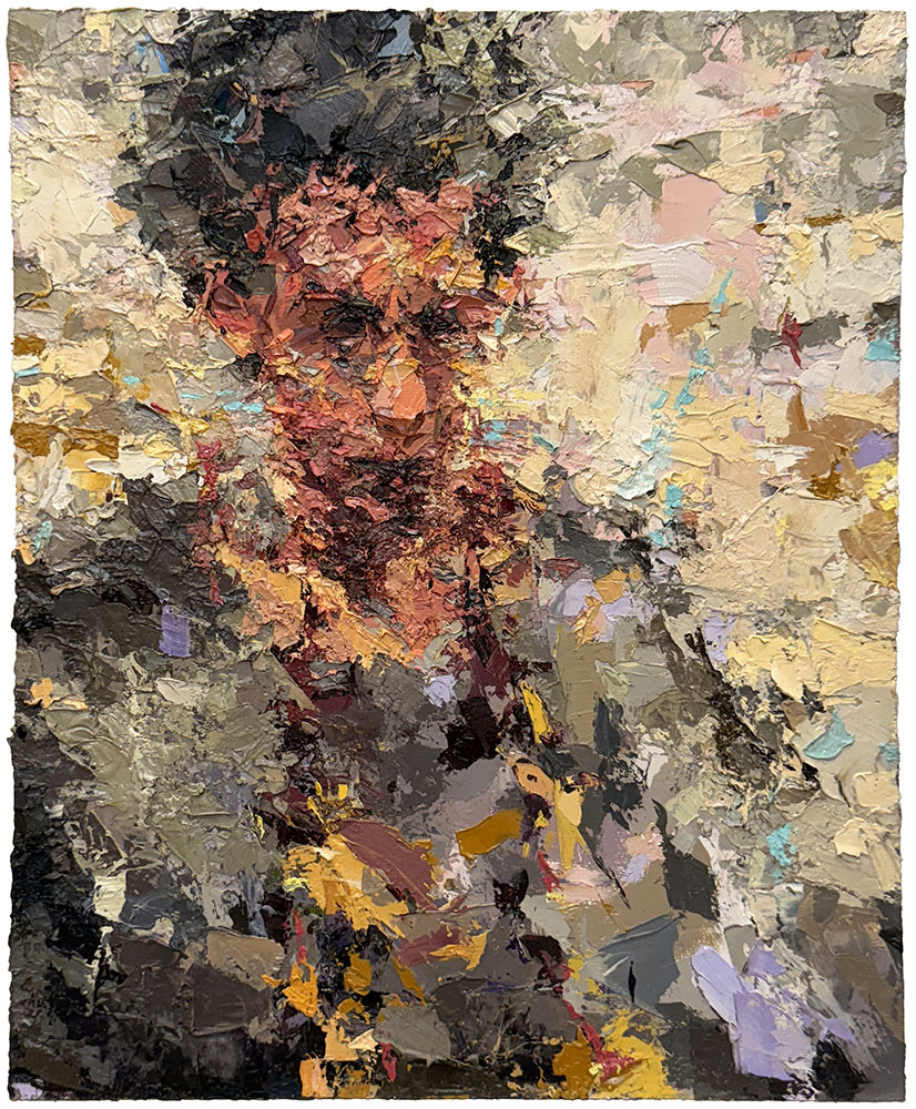 Kasperl, oil on board, 14x17, 2025