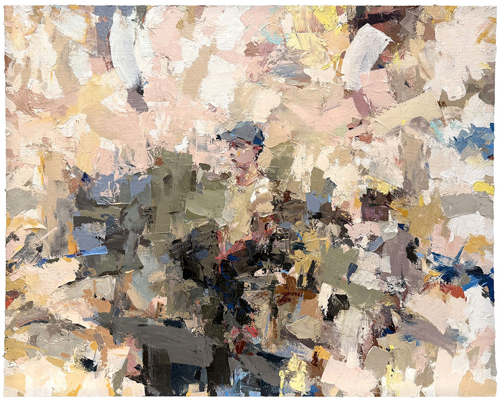 Felliniesque, 24x30 inches, oil on board, 2025